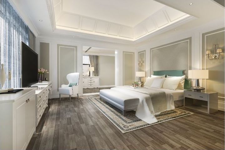 Luxury bedroom in Kensington, London