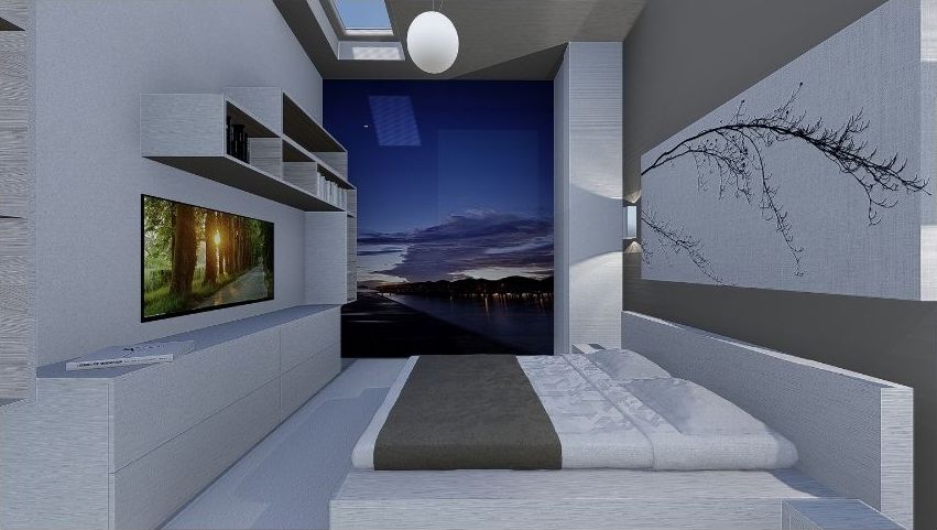 apartment bedroom in Chelsea London