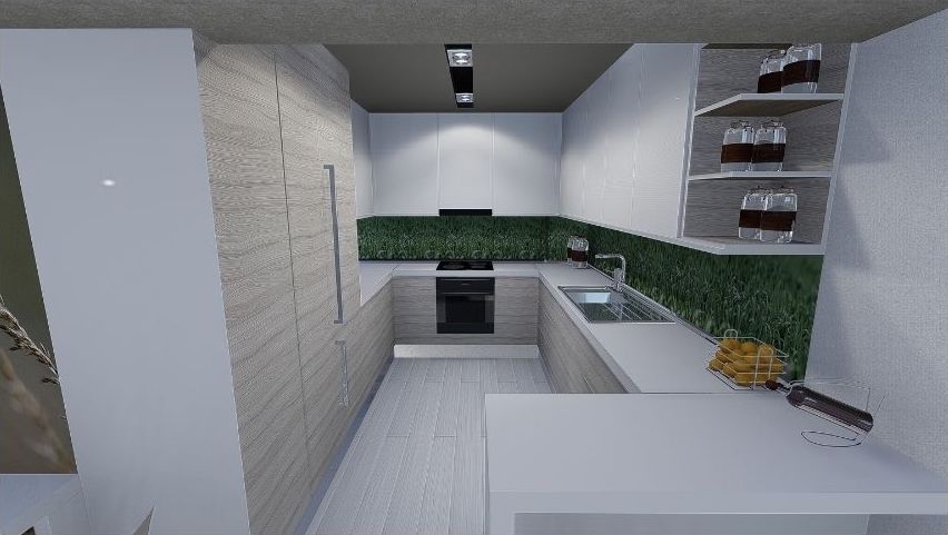 Modern kitchen in Chelsea flat